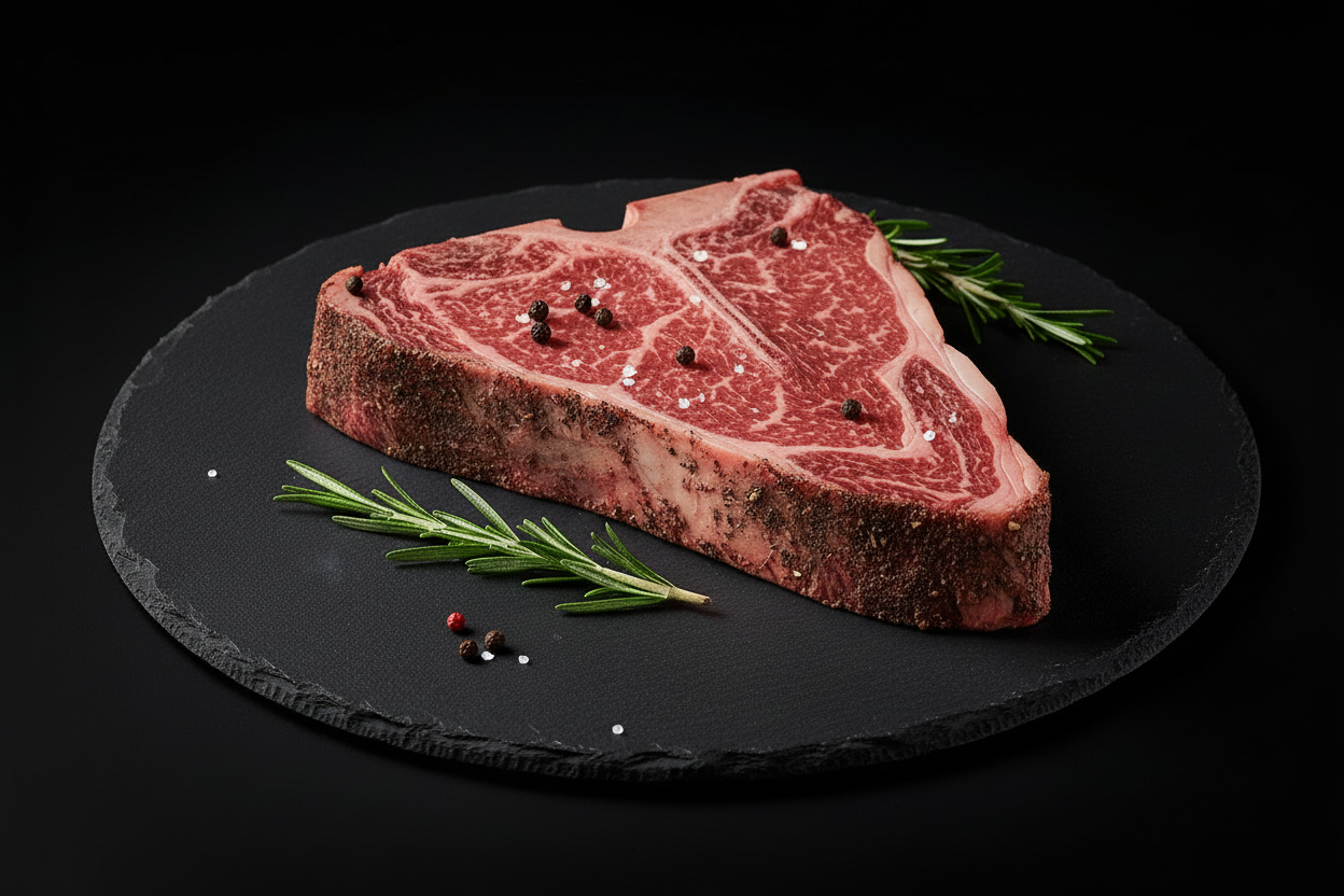 und jetzt weniger gewürze und das fleisch auch echt wie wenn es unser metzgermeister zugeschnitten hat