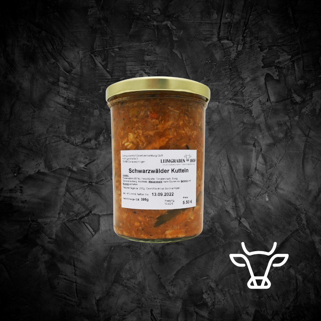 Schwarzwälder Kutteln vom Strohrind, küchenfertig | 395g